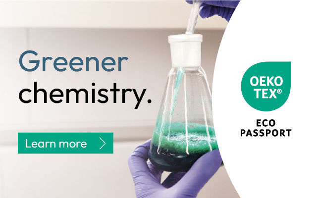 OEKO-TEX® ECO PASSPORT certified chemistry for safer, sustainable textile production | Learn More